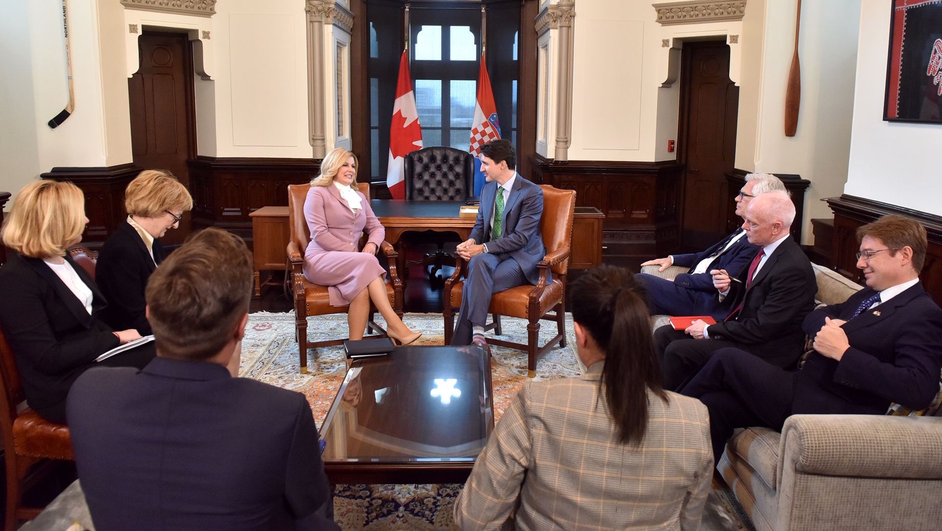 Predsjednica i Trudeau razgovarali o suradnji, integraciji i kanadskim ulaganjima u Hrvatsku