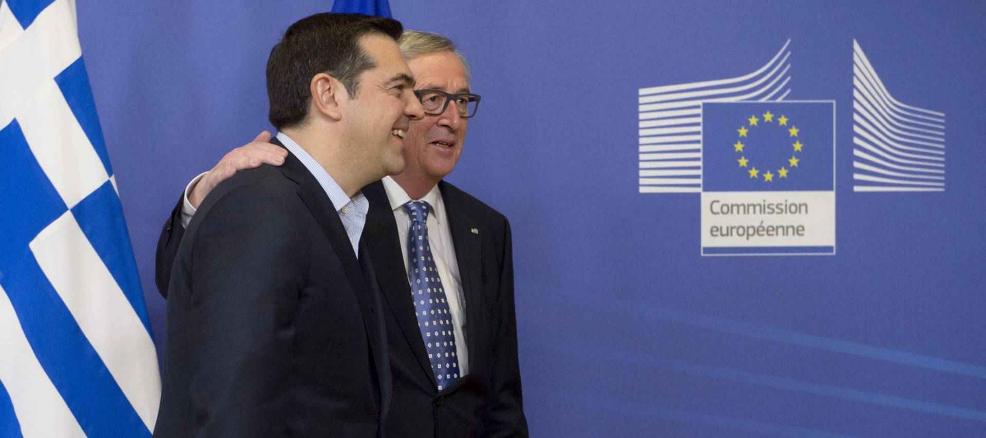 Aleksis Cipras i Jean-Claude Juncker