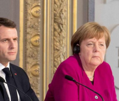 Emmanuel Macron i Angela Merkel