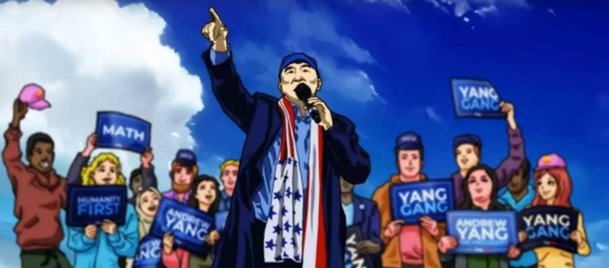 Politika pobornika temeljnog dohotka Andrewa Yanga – anime style