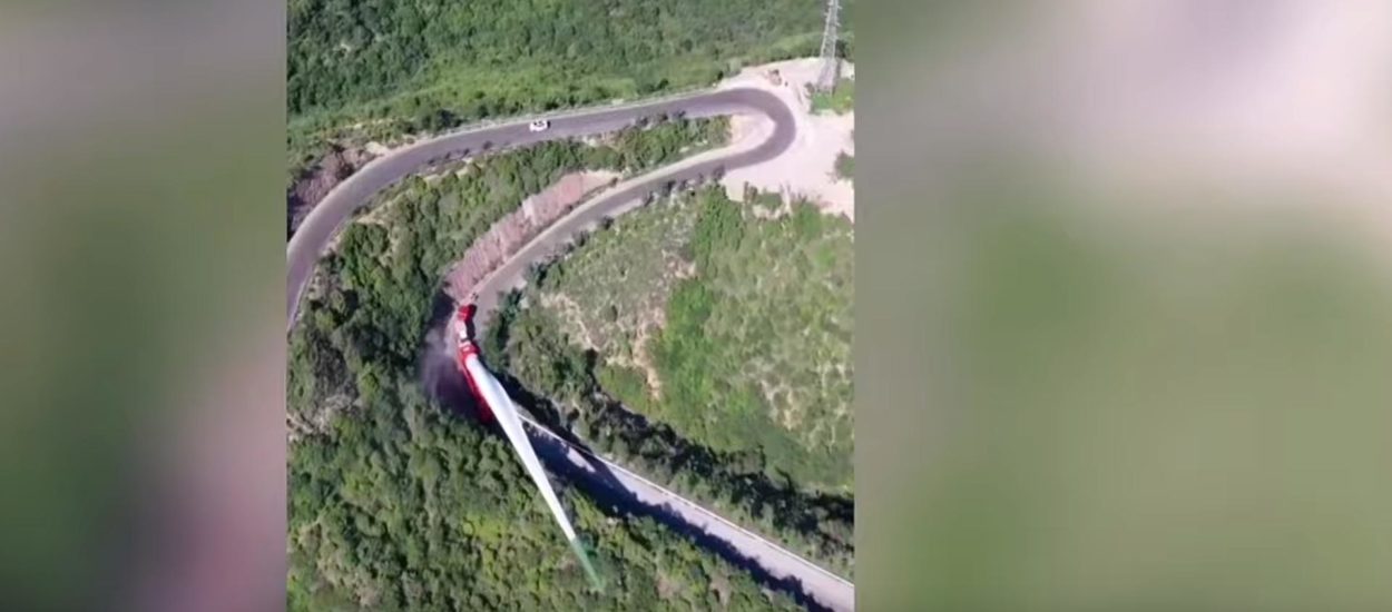 Napeta isporuka 70-metarske ‘oštrice’ vjetroturbine serpentinama Kine: VIDEO