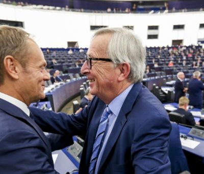 Donald Tusk i Jean-Claude Juncker