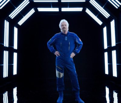 Richard Branson spacesuit