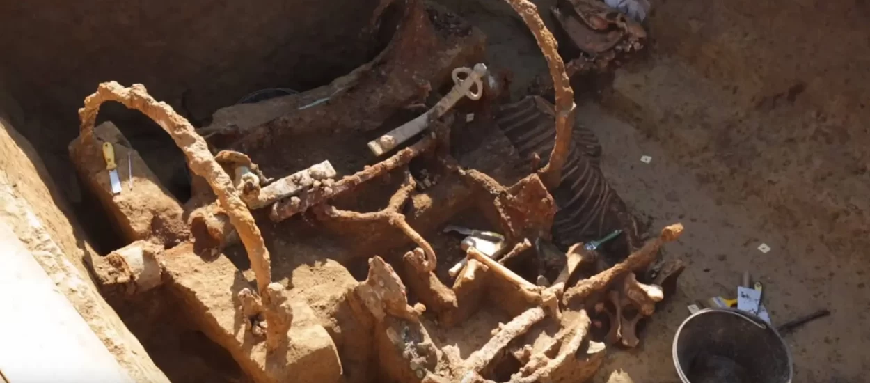 ‘Jedinstveno, senzacionalno otkriće’ aristokratske rimske kočije u tumulu kod Vinkovaca: VIDEO