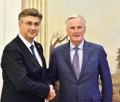 Andrej Plenković i Michel Barnier