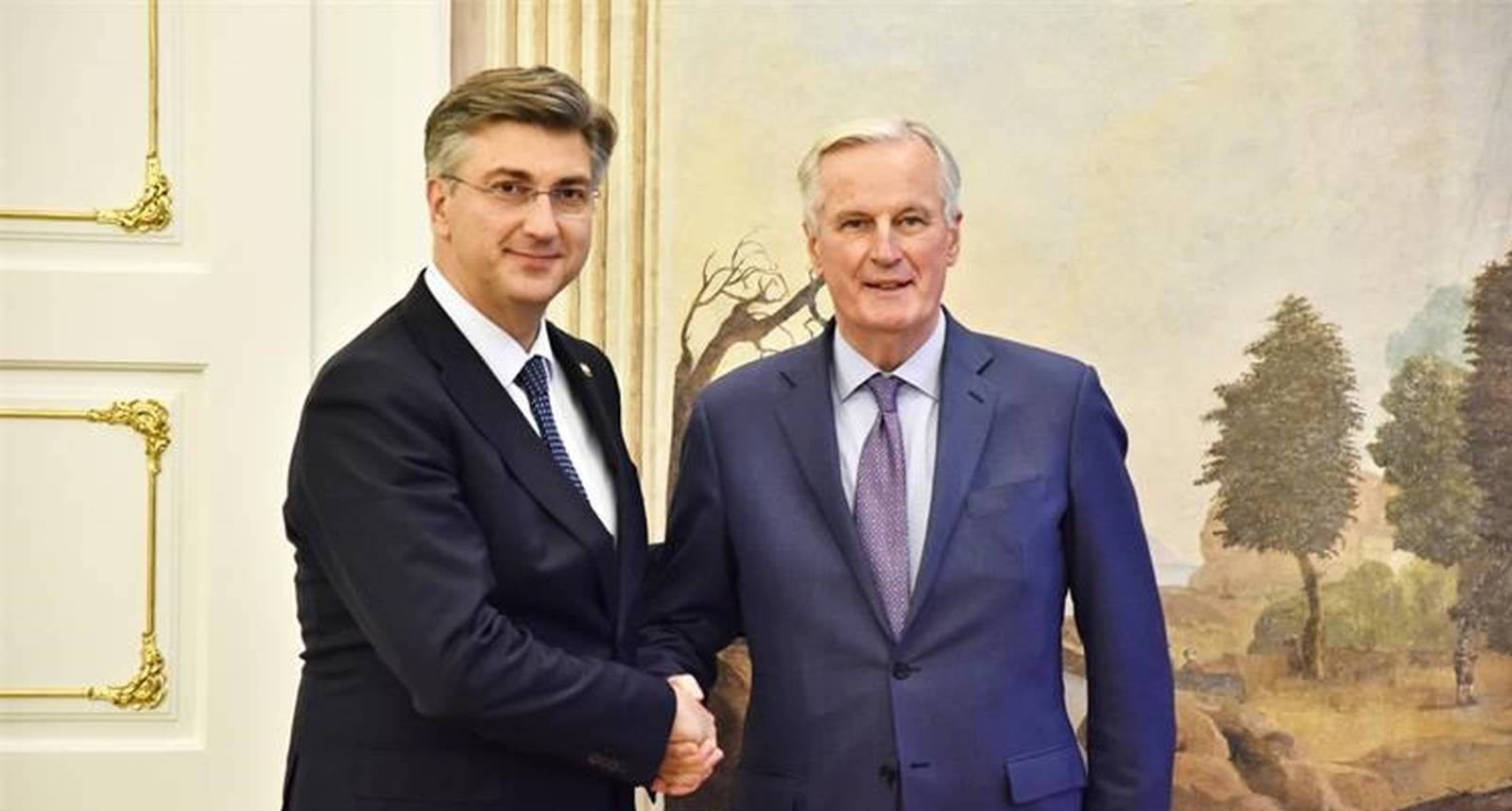 Andrej Plenković i Michel Barnier