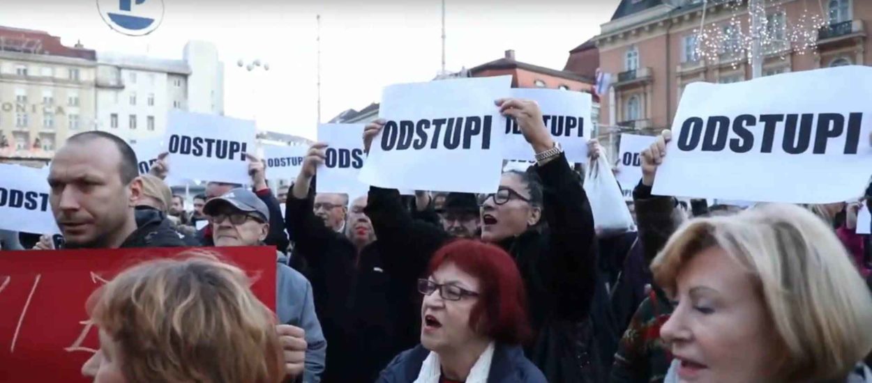 Odlazi! Odlazi! – prosvjedni poziv na opoziv Milana Bandića: VIDEO