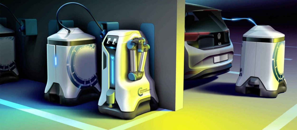 Volkswagen predstavio koncept autonomnih robota za punjenje električnih vozila: VIDEO