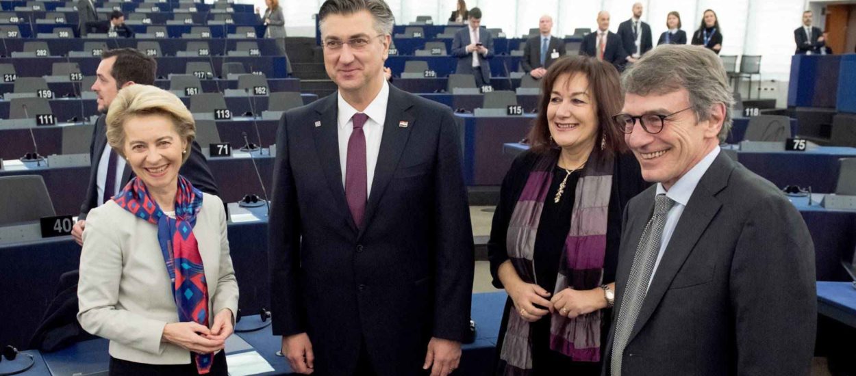 Plenković predstavio prioritete polupraznom EP-u; von der Leyen: nezamisliva je brzina vašeg razvoja