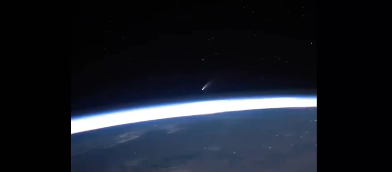 Pogled na NEOWISE iz svemirske postaje | VIDEO