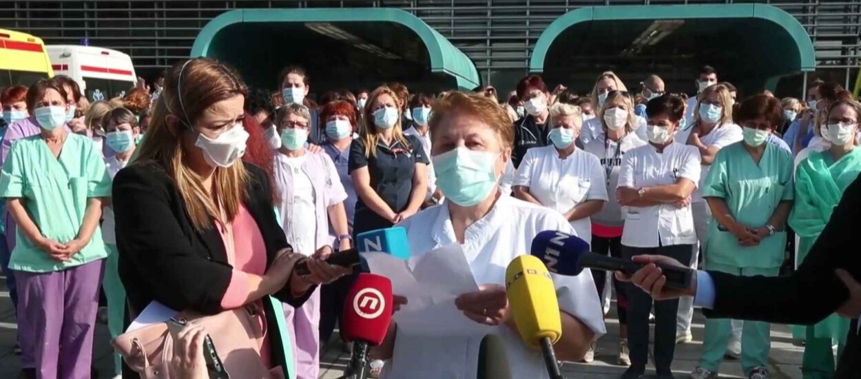 Novi prosvjed podcrtao teške uvjete za pacijente i osoblje – porazno stanje u KB Dubrava | VIDEO