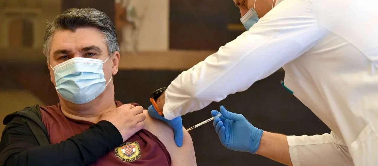 ‘Ono sigurno pomaže’ – bodro javno cijepljenje predsjednika Milanovića | VIDEO