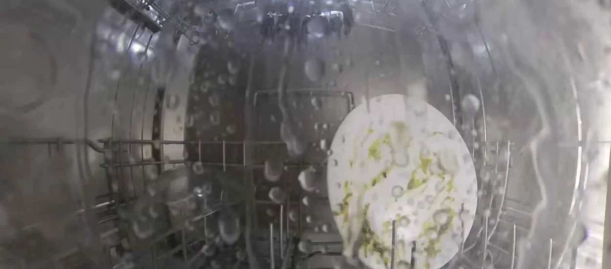 Ciklus pranja iz unutrašnjosti perilice za suđe | VIDEO