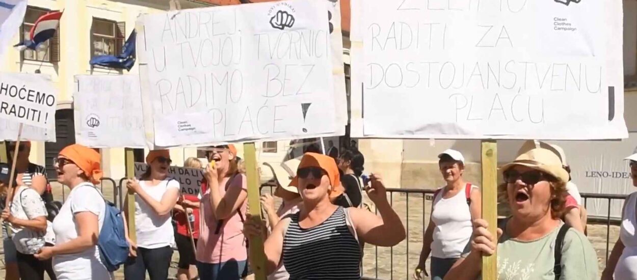 Radnička fronta i Sandra Benčić kude Vladu zbog odnosa prema radnicama Orljave | VIDEO