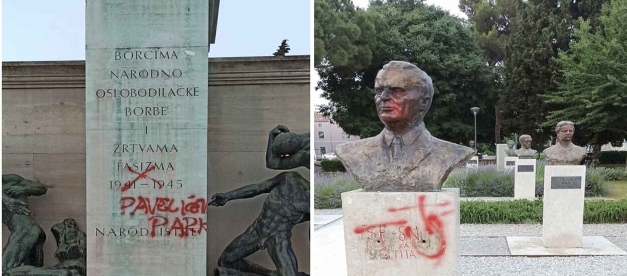 Miletić najoštrije osudio novi vandalizam u pulskom Titovom parku