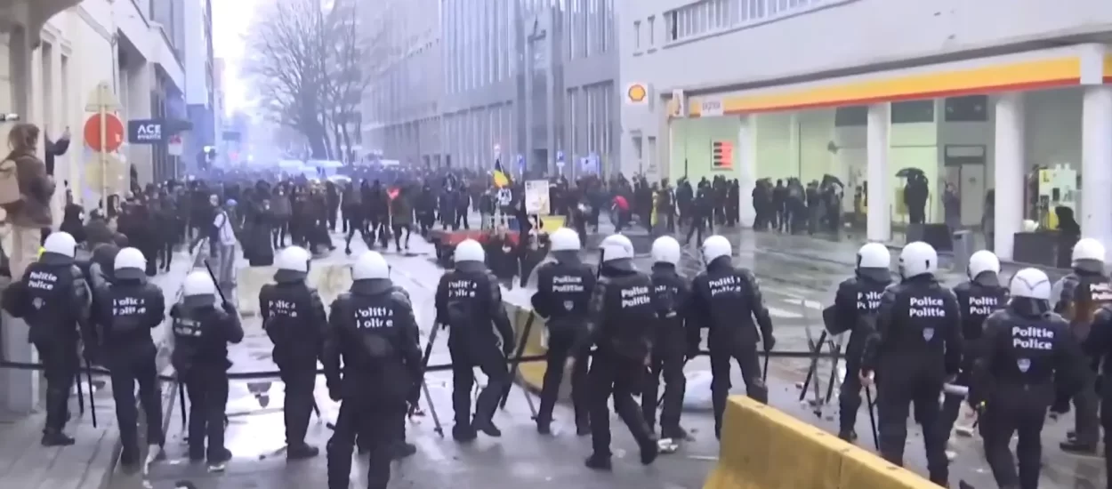 Prosvjed protiv covid diktature u Bruxellesu | 5. prosinca | VIDEO