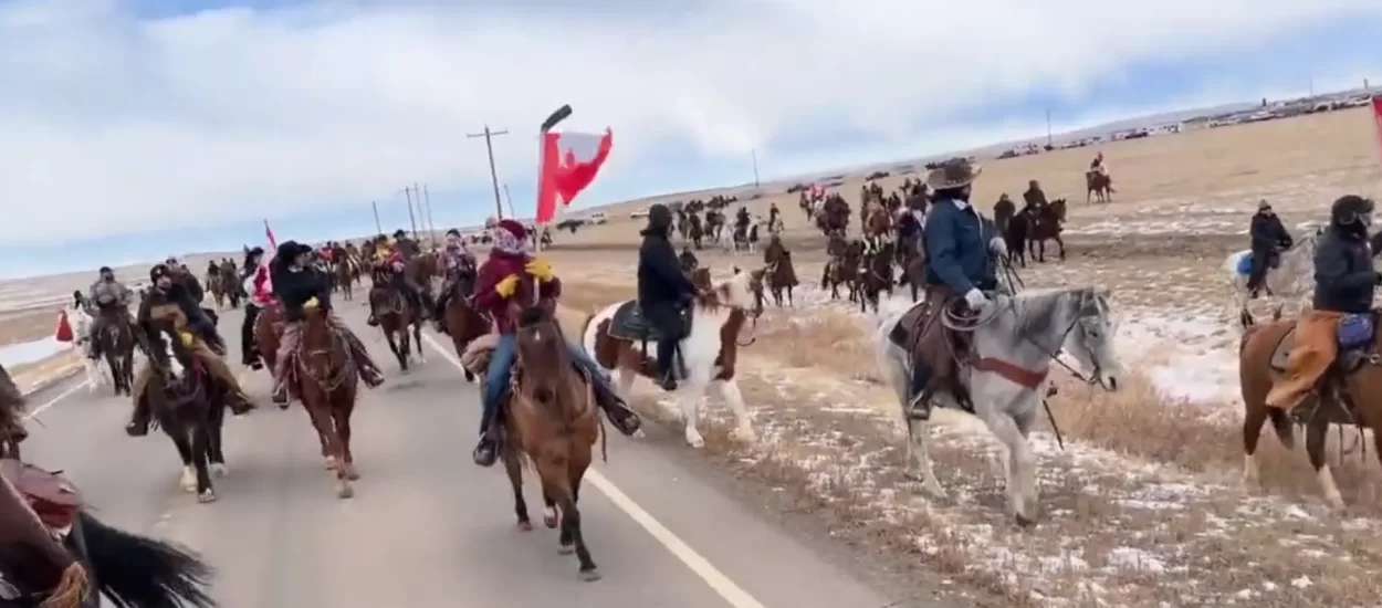 ‘Građanska konjica’ protiv covid režima u Kanadi | VIDEO