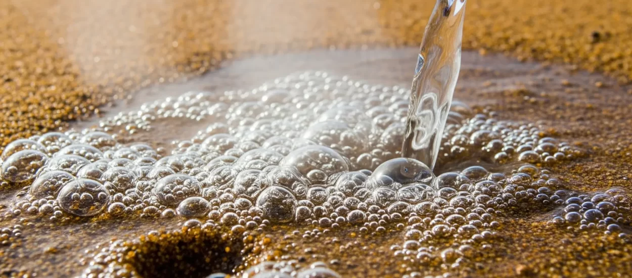 Reakcija vode i uzavrelog pijeska | VIDEO