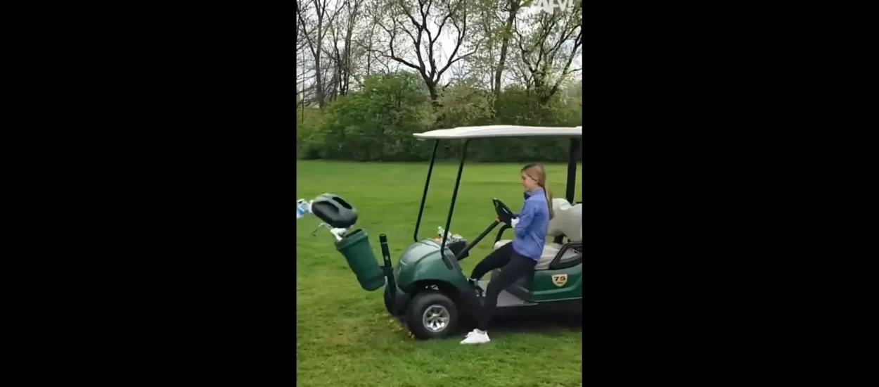 Kruzanje u golf kolicima. Whoa. Kari! | VIDEO