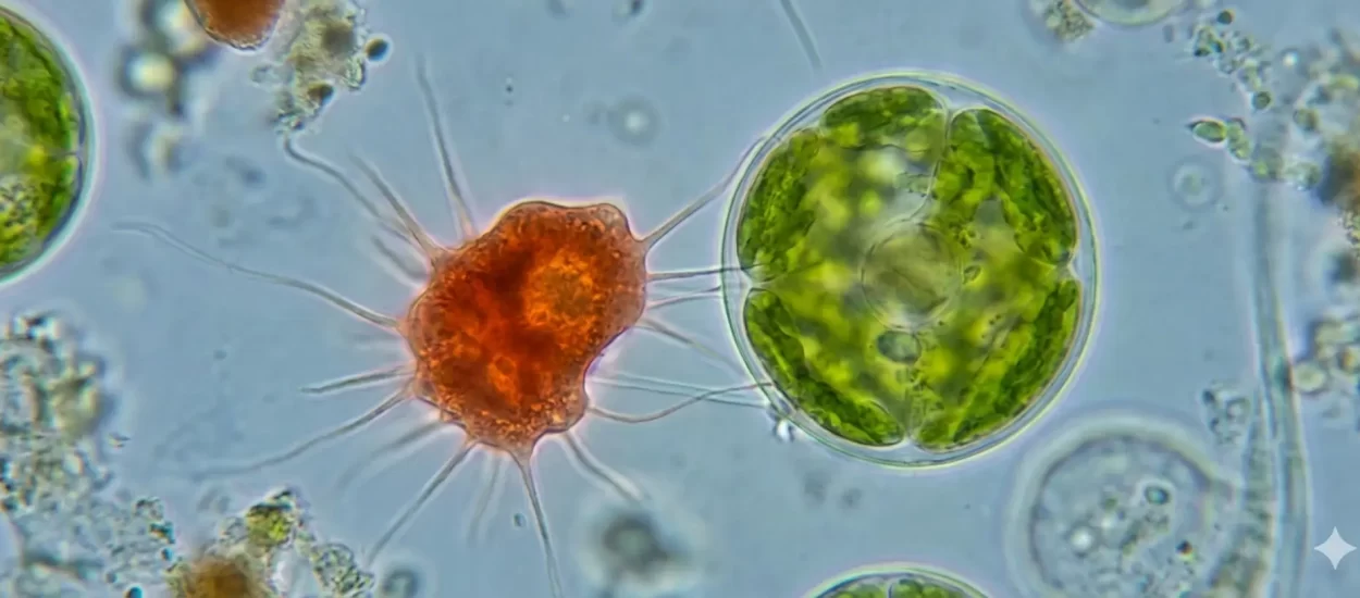 Ameba ‘Vampyrella’ probija i pustoši stanicu alge | VIDEO