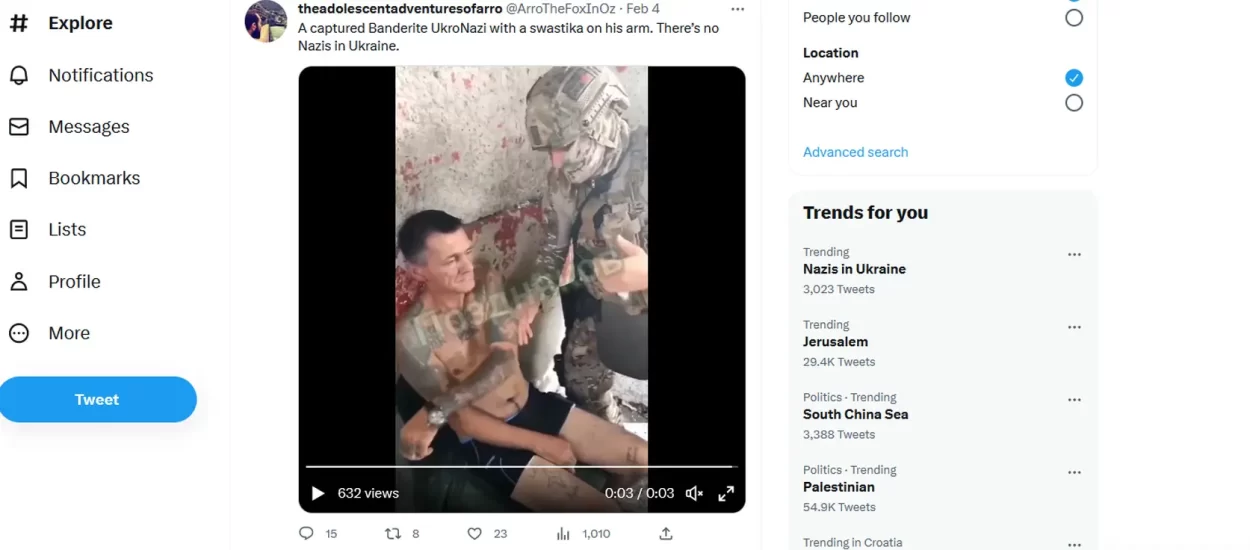 ‘Nacisti u Ukrajini’ haraju Twitterom