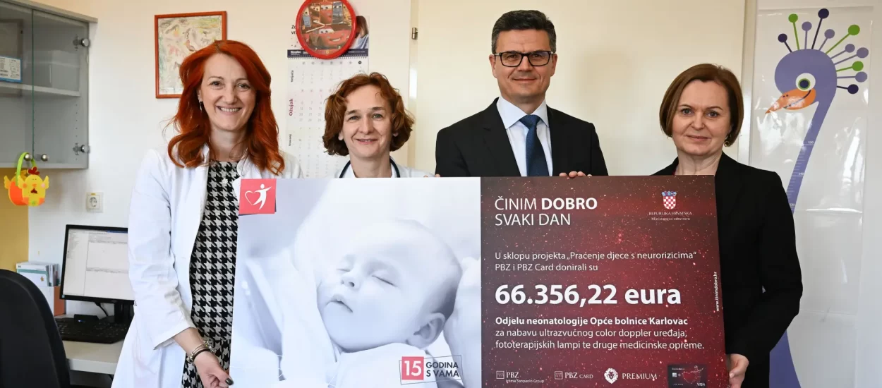 U 69. donaciji PBZ darovao 66.000 eura Općoj bolnici Karlovac, kupio opremu za liječenje djece
