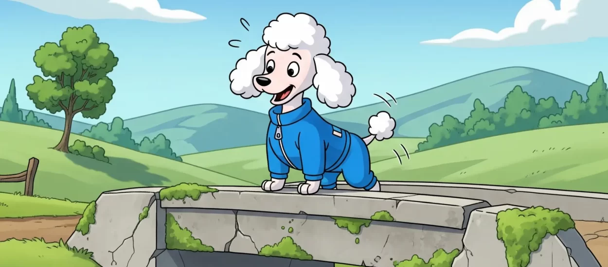 Extra! Extra! Pudlica u trenirci prenula pse čuvare, jedan pao u grabu! | VIDEO!