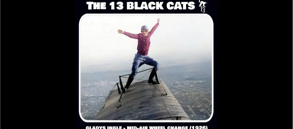 Gladys Ingle iz ’13 crnih mačaka’ skače s aviona na avion, u letu mijenja kotač | VIDEO