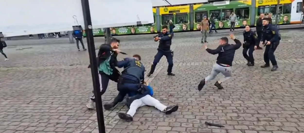 Napad nožem na protuislamističkom skupu u Mannheimu | VIDEO