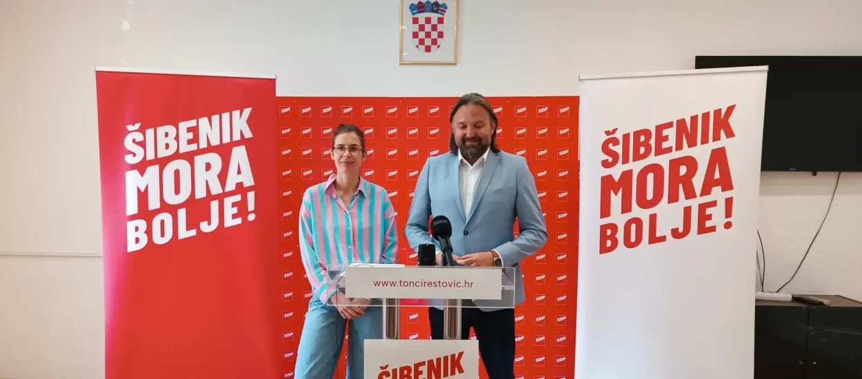 Tonči Restović (SDP) i Maja Šintić (Možemo!) predstavili politike za upravljanje Šibenikom