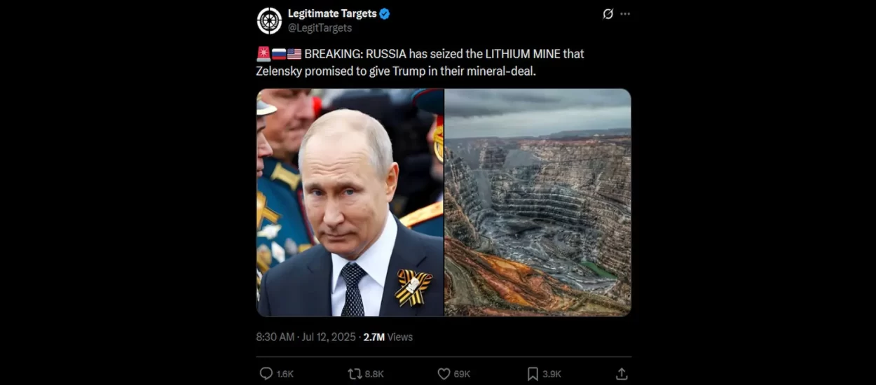 Rusija je osvojila jedan od najznačajnijih rudnika litija u Ukrajini