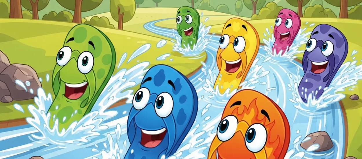 Extra! Extra! Napeta utrka natikača i japanki vodenom stazom s twistovima i trnovima | VIDEO