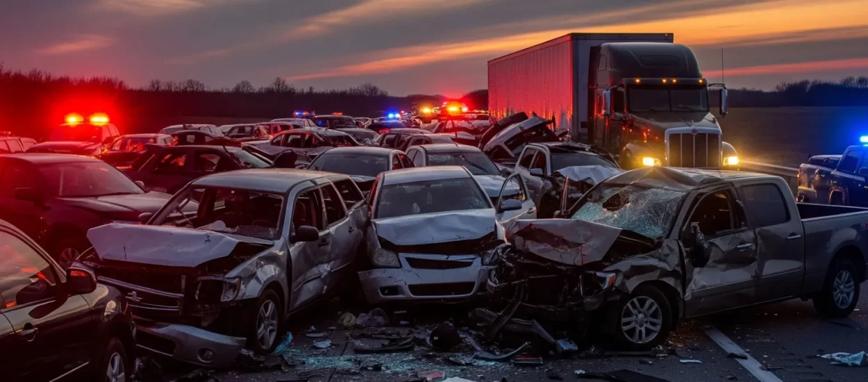 Krajnje neugodan lančani sudar | VIDEO