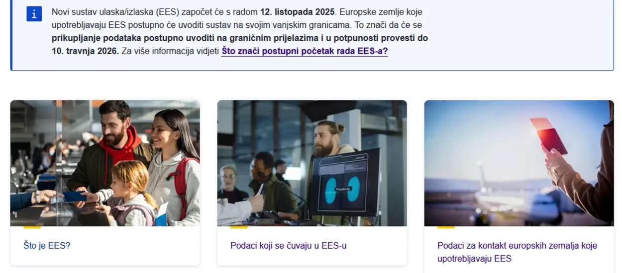 Započela je elektronička i biometrijska kontrola i registracija na granicama EU | brošura