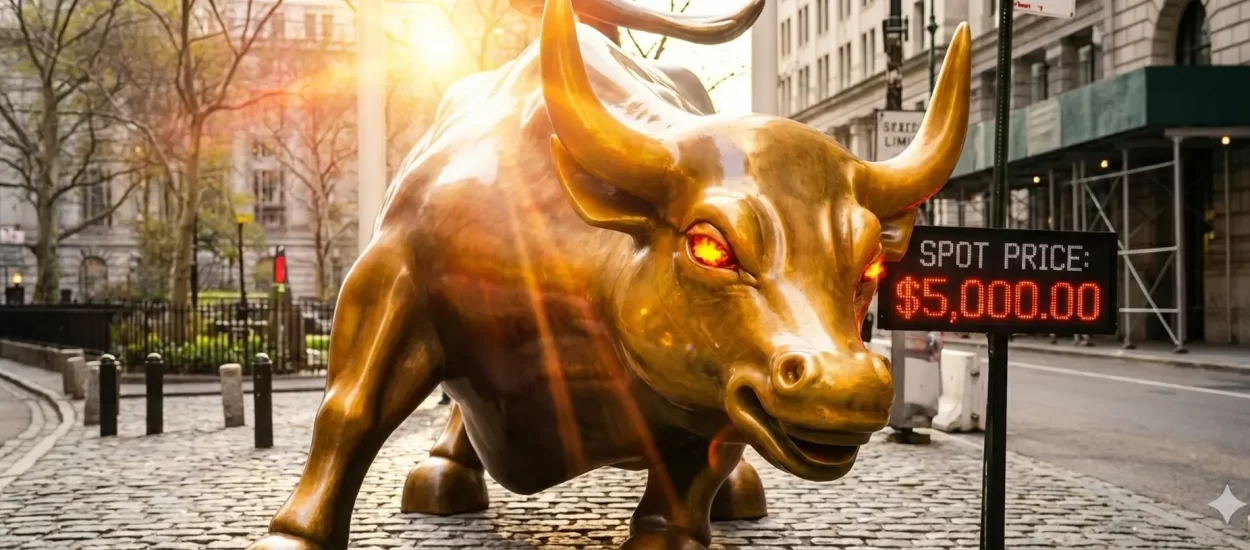 Zlato nastavlja sa serijskim rušenjem rekorda, cijena unce probila granicu od 5.000 dolara